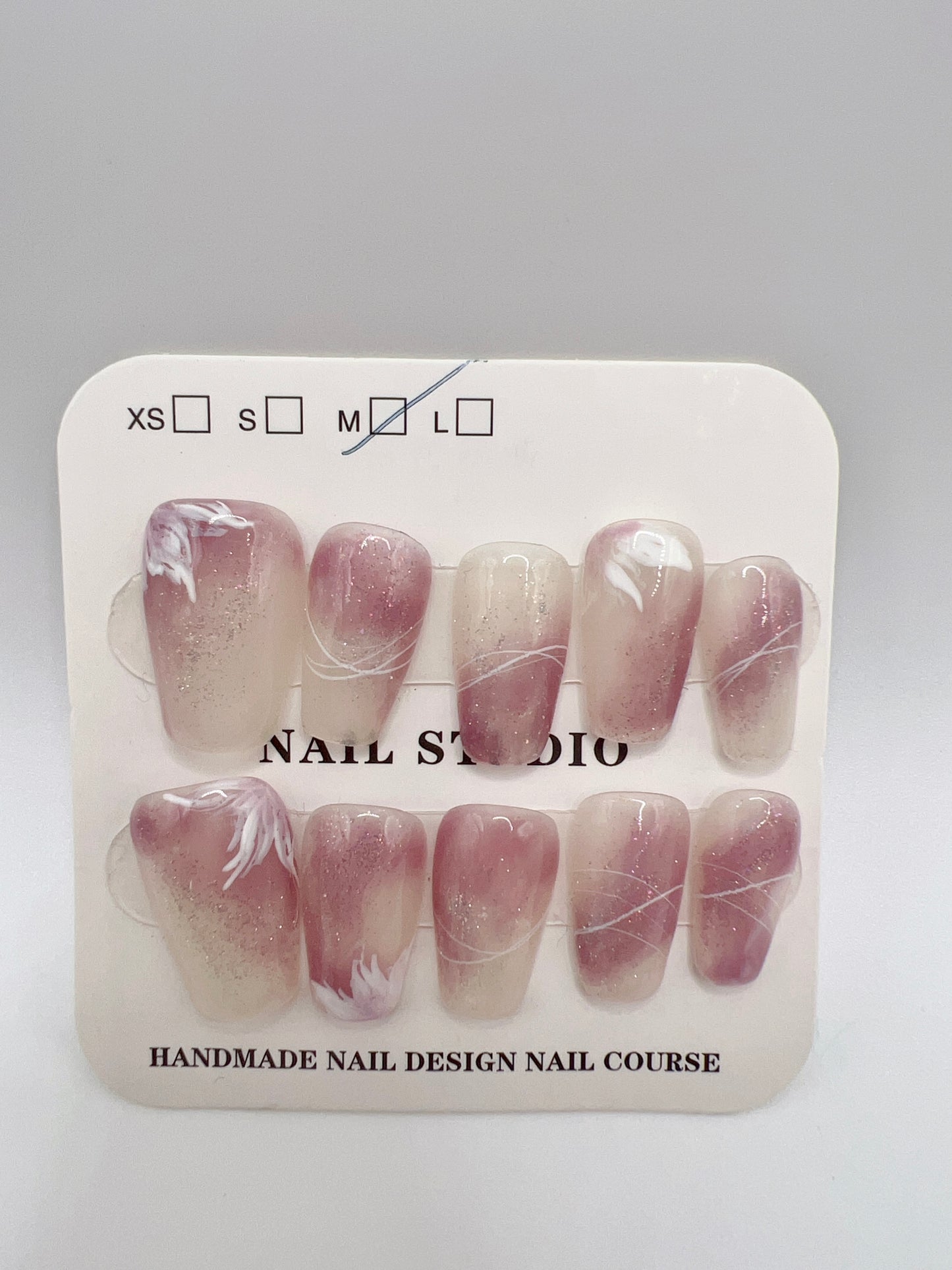 Short Coffin Press On Nails Simple Design – Medium Size