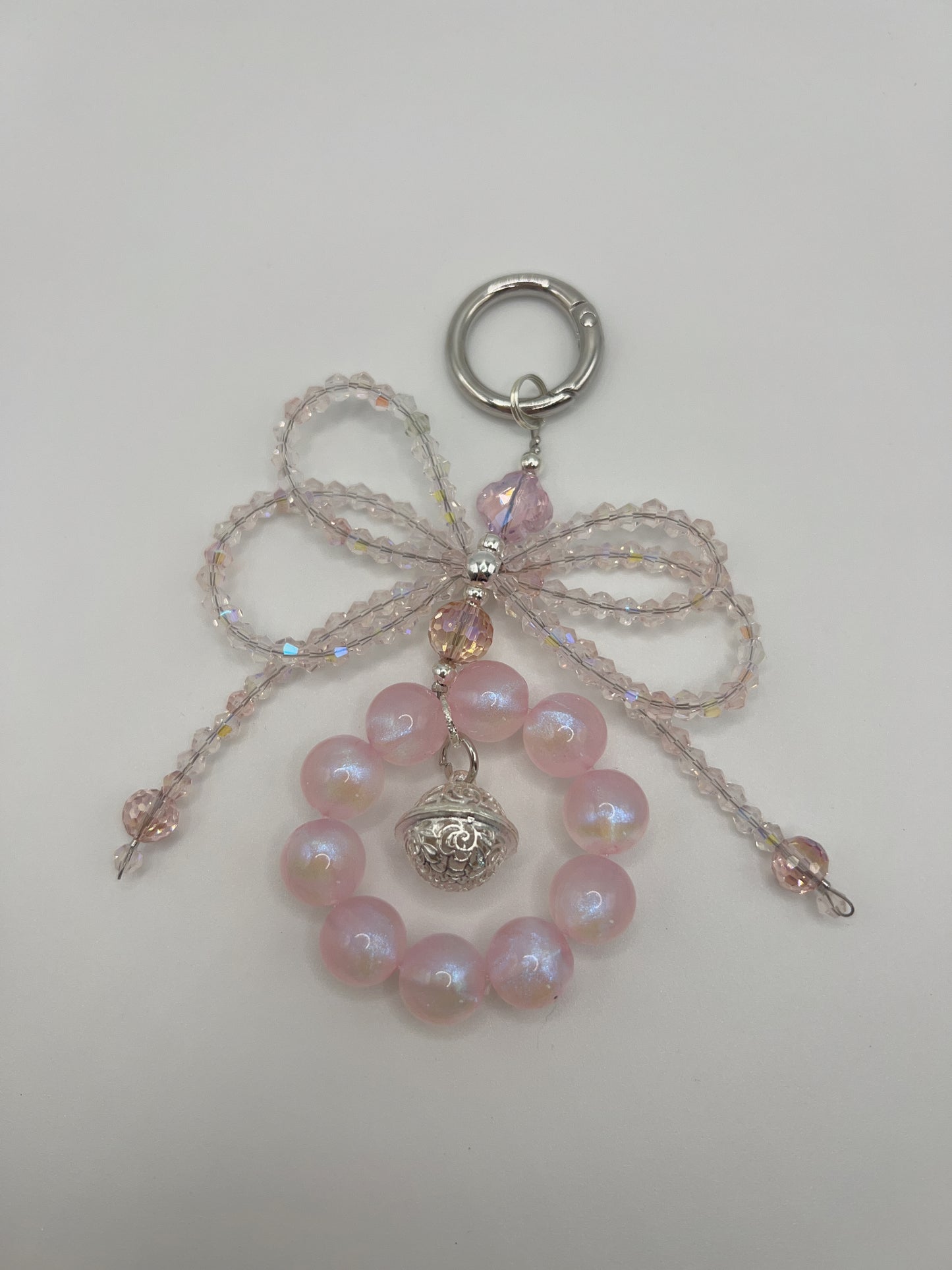 Handmade Beaded Crystal Bell Keychain / Bag Chain – Cute Decorative Accessory