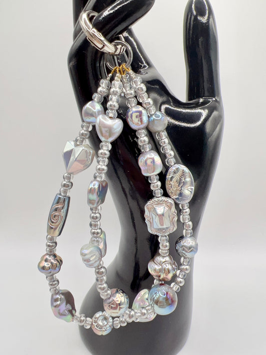 Handmade Baroque Style Two-Layer Keychain/Bag Chain/Phone Chain