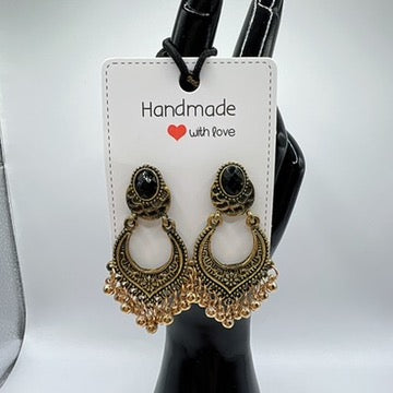 Bohemian Style Drop Earrings – Gold & Silver Lightweight Jewelry