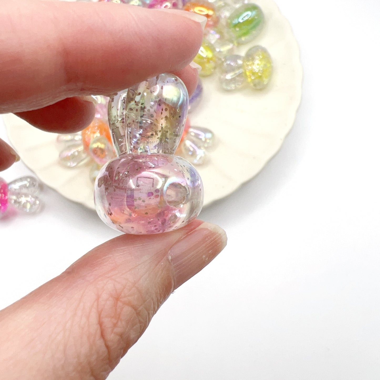 Kawaii Pastel Bead Bundle Lot – 360 PCS Resin Acrylic Beads DIY