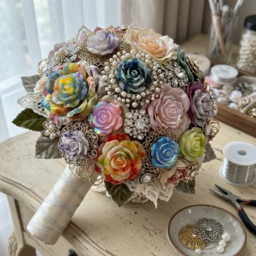 10 pcs 34-38mm Large Resin Flower Charms for DIY Crafts – Decorative Flower Cabochons for Jewelry Making, Photo Frame Decor, Bouquet