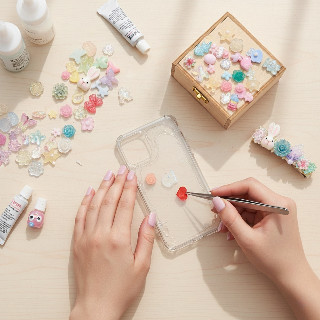 500PCS 3D Mixed Nail and DIY Craft Charms Assorted Colors – Multi Shapes