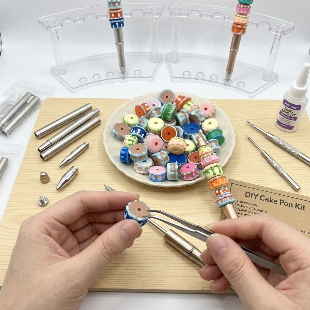 40PCS Cute Faux Cake Resin Beads Mix Kawaii DIY Charm Craft