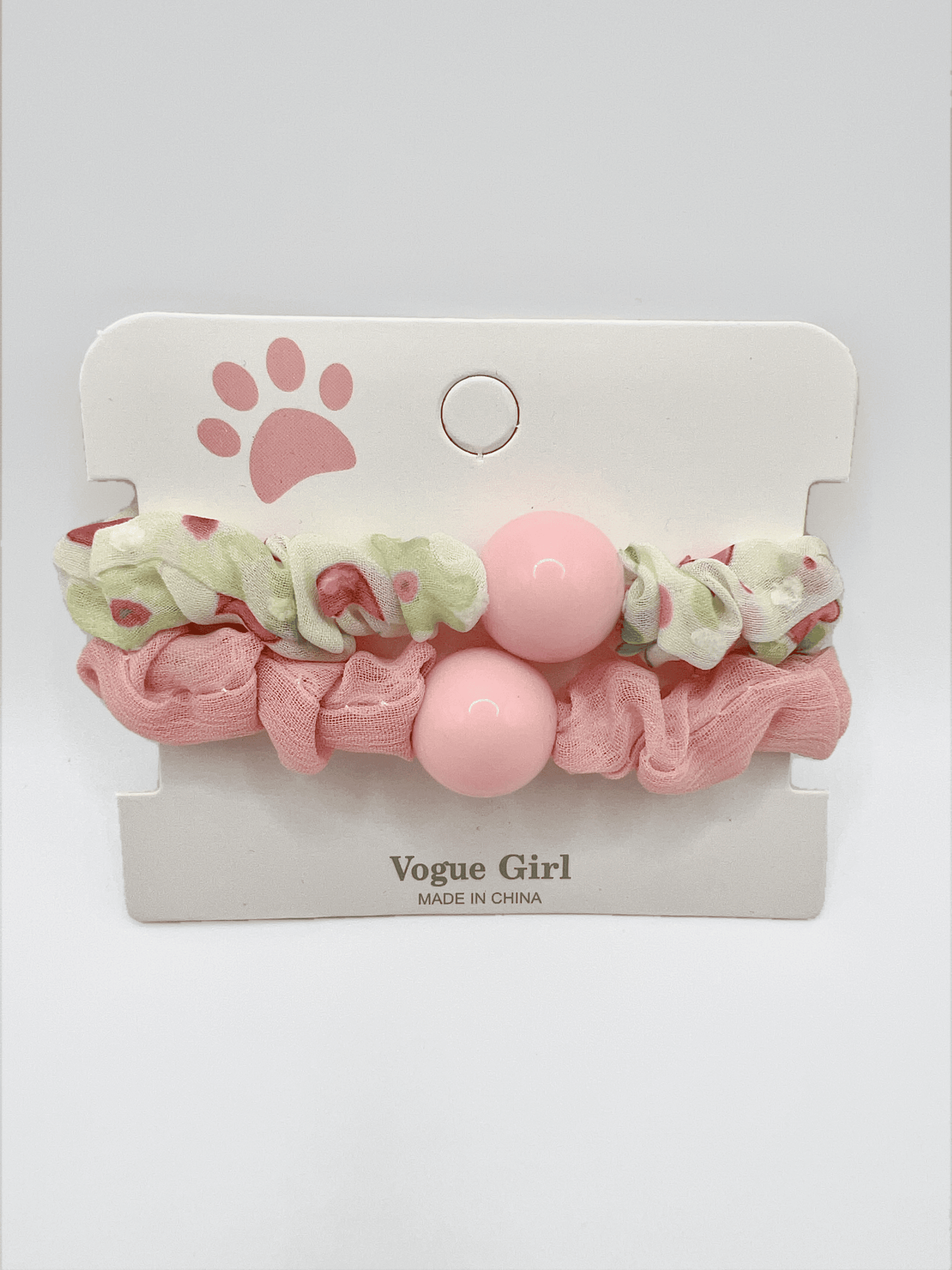 Acrylic Round Ball Hair Tie Set: Elegant Girl's Hair Accessories