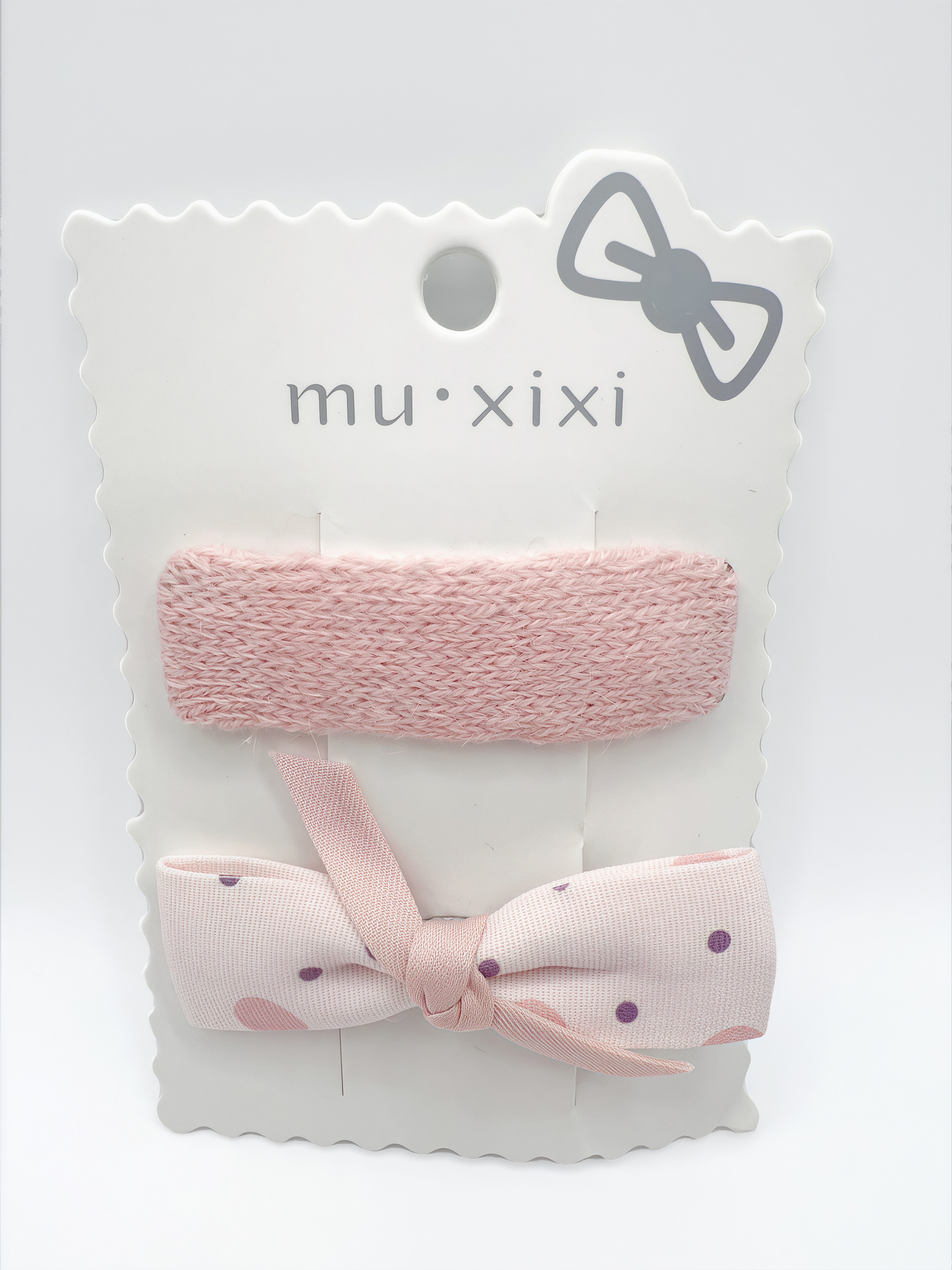 Handmade Fabric Bow Hair Clip Set 2pcs Elegant for Girls